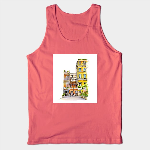 Italian Pizzeria Tank Top by Cola Collet